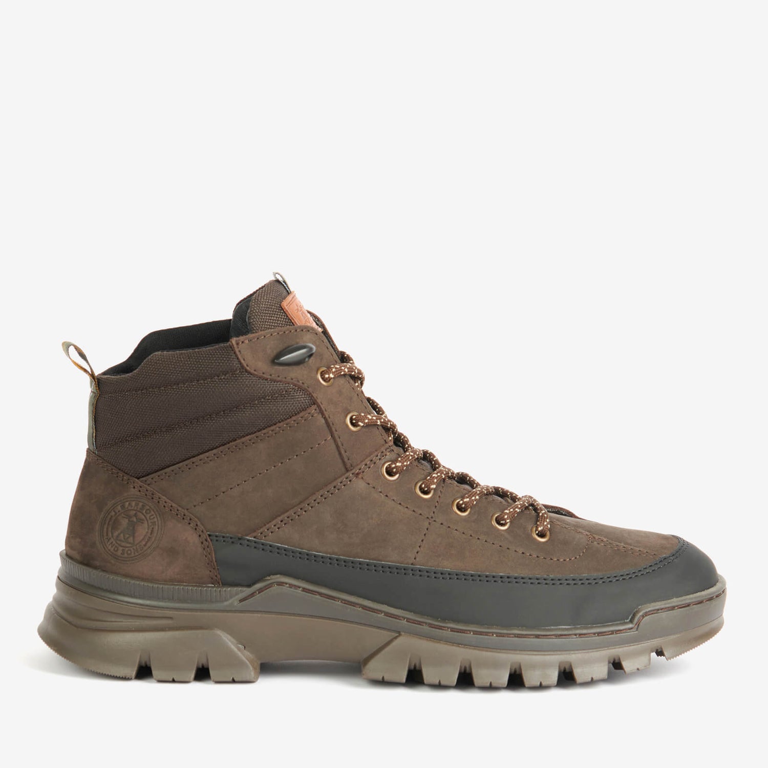 Barbour Men's Asher Nubuck and Canvas Hiking-Style Boots