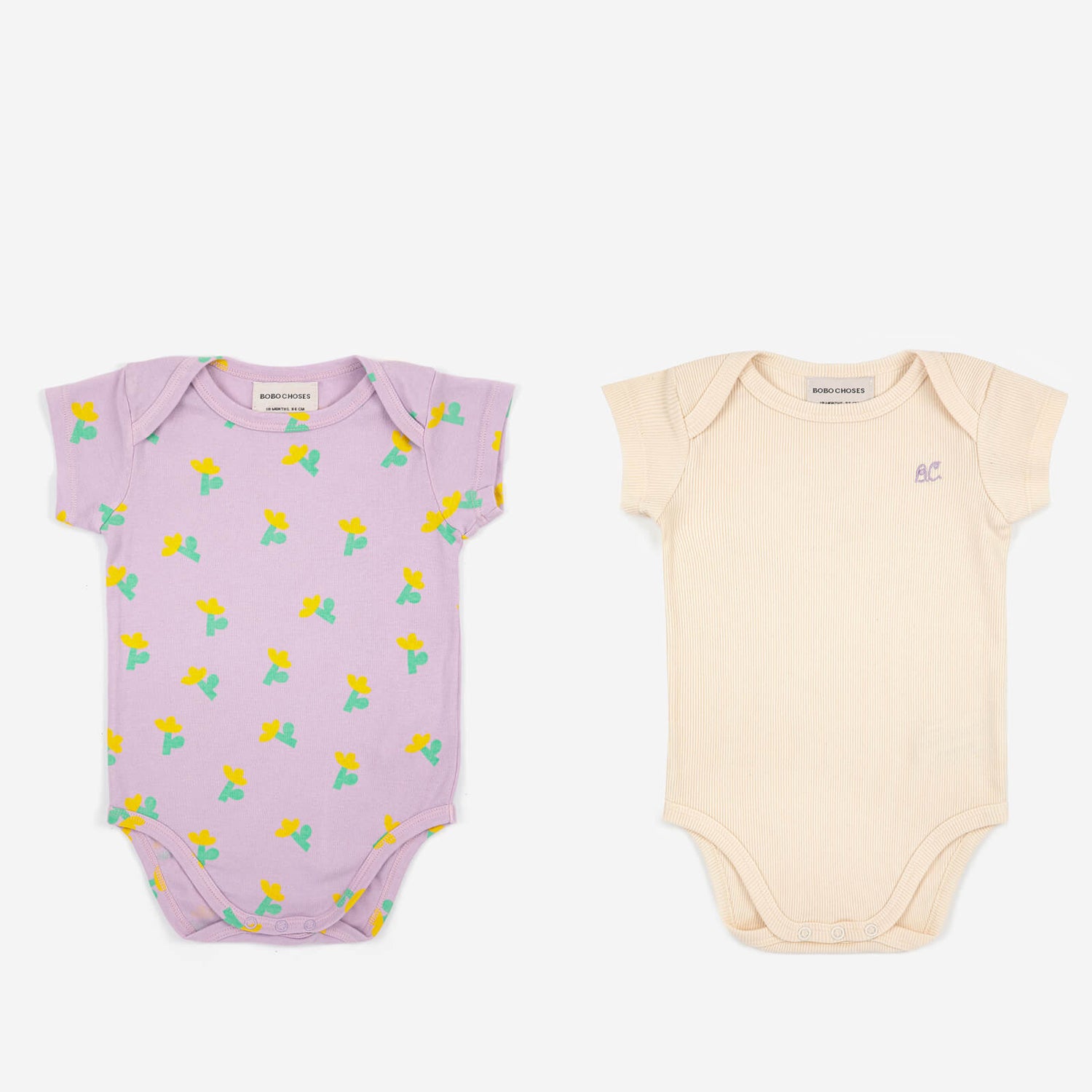 Bobo Choses Babys' Two-Pack Cotton-Jersey Babygrow