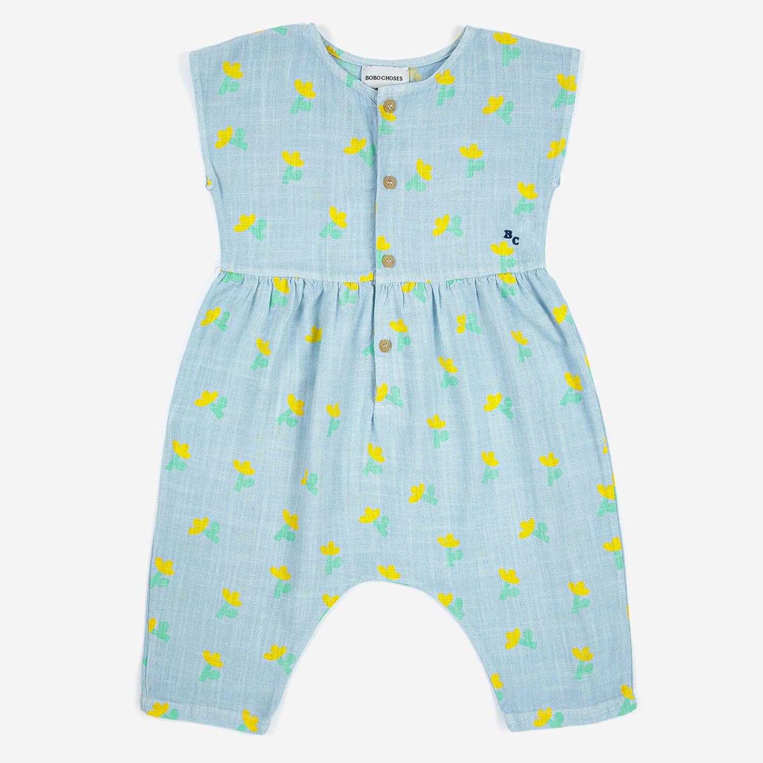 Bobo Choses Babys' Floral-Print Gauze Jumpsuit