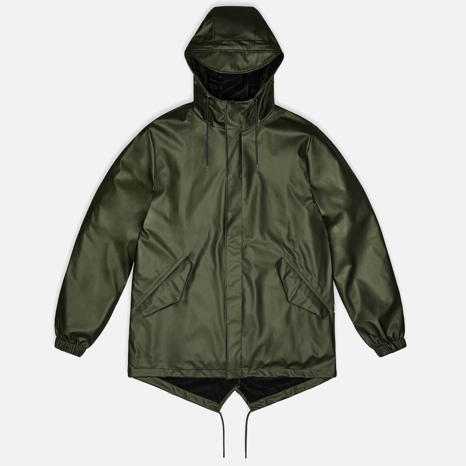 Rains Coated-Shell Hooded Jacket - XS