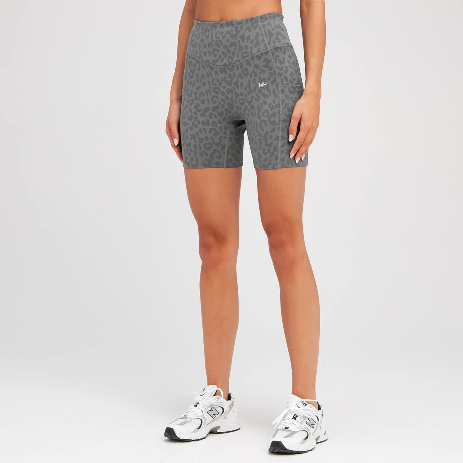 MP Women's Tempo Animal Print Short - Slate Grey