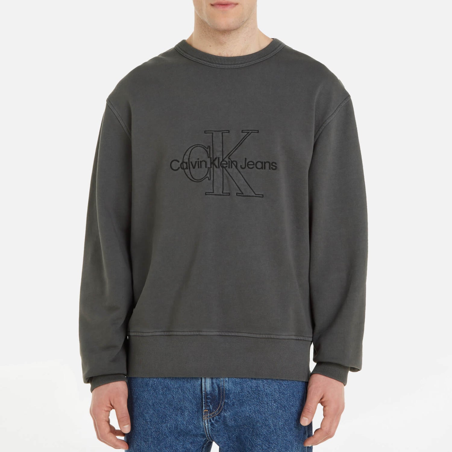 Calvin Klein Jeans Monologo Cotton Sweatshirt - S