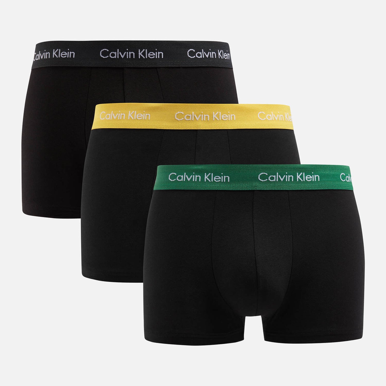 Calvin Klein Three-Pack Low-Rise Cotton-Blend Jersey Trunks