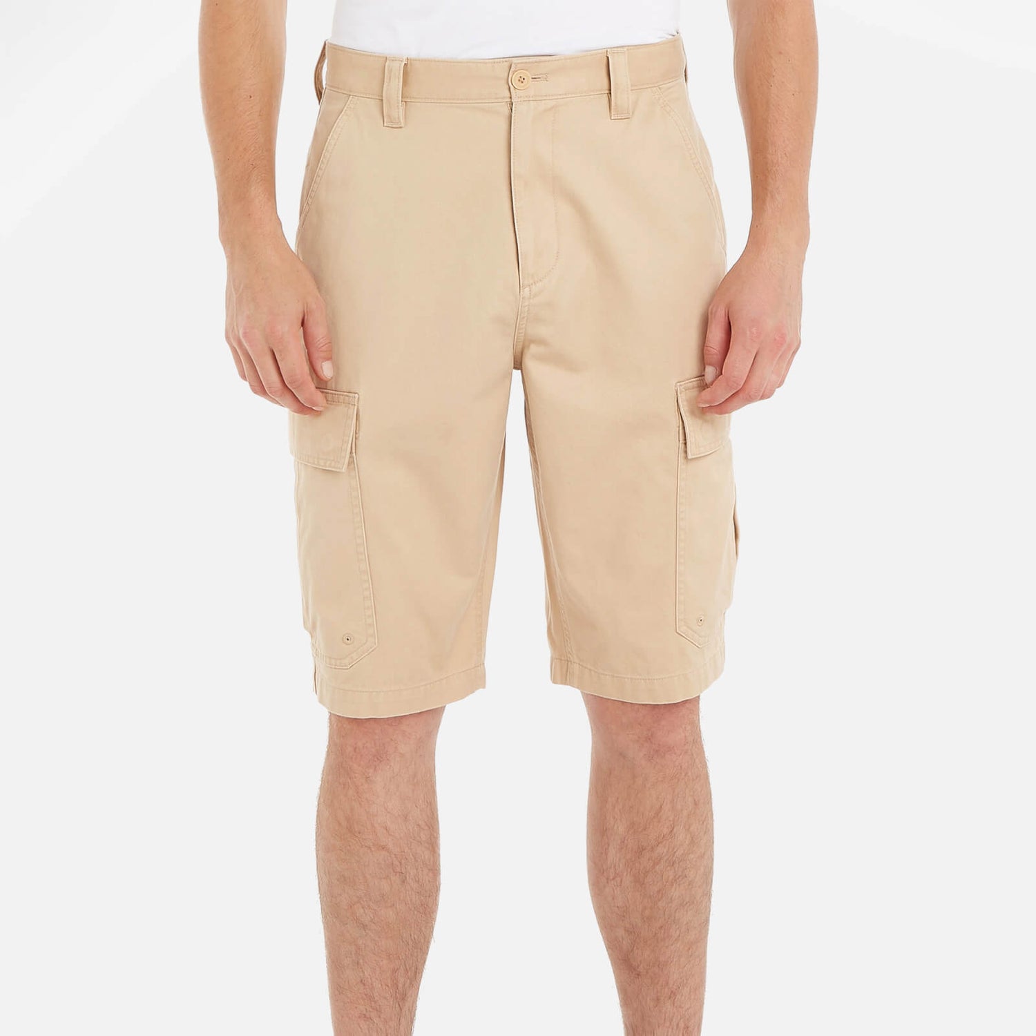 Tommy Jeans Aiden Cotton-Blend Baggy Cargo Shorts - W30