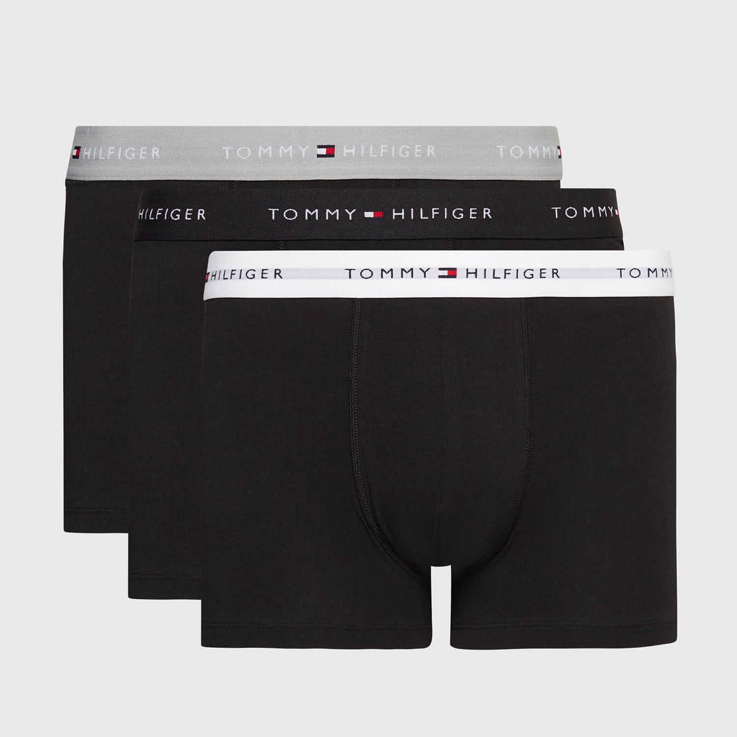 Tommy Hilfiger Three-Pack Stretch-Cotton Boxer Trunks - L