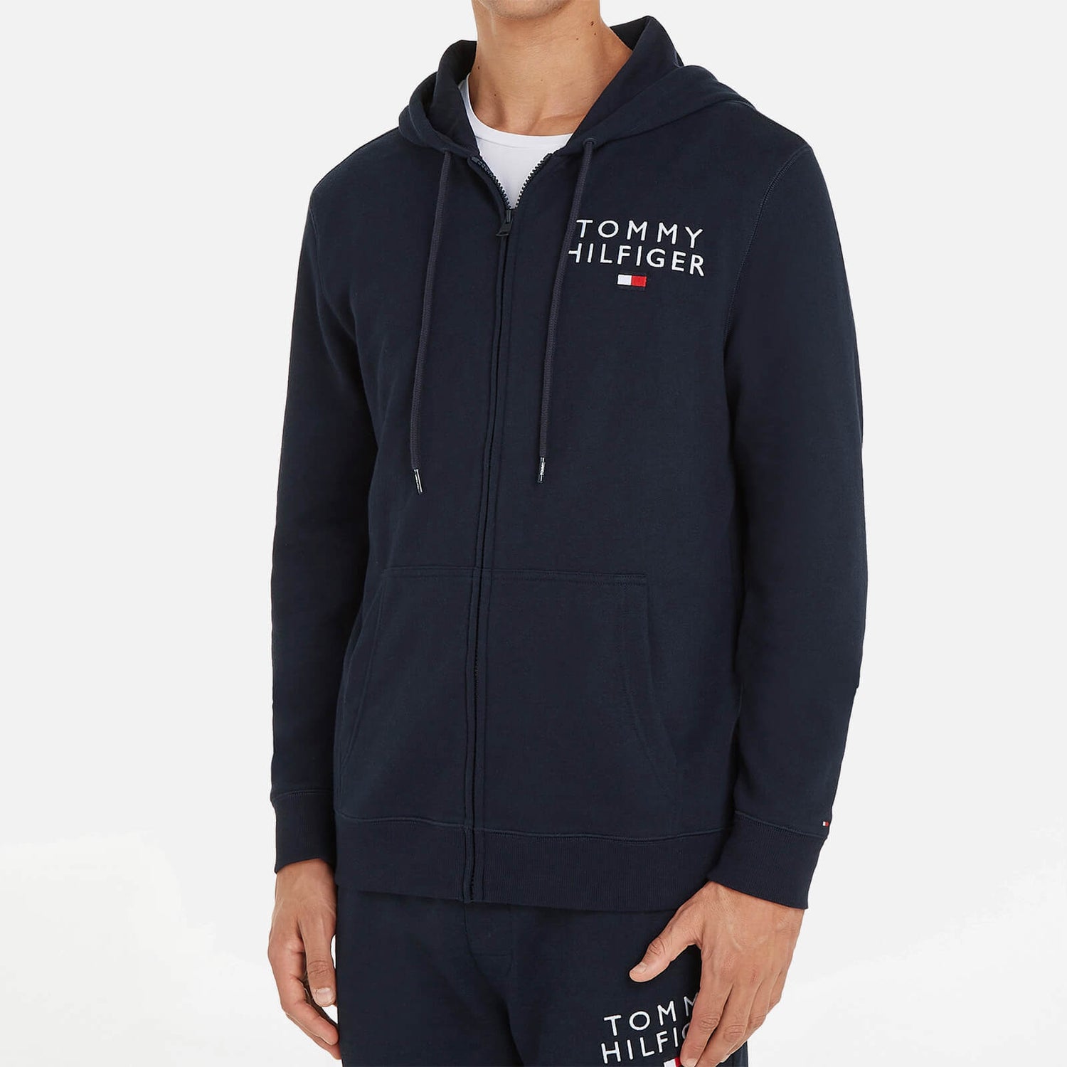 Tommy Hilfiger Cotton-Blend Jersey Hoodie - L