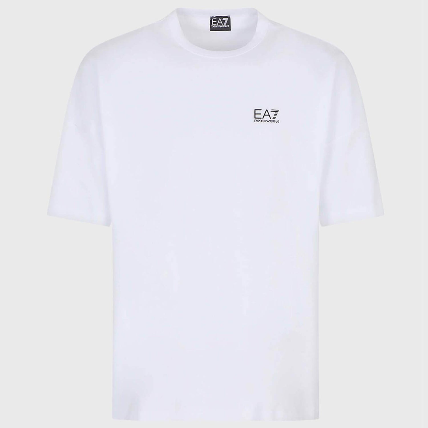 EA7 Logo-Print Stretch-Cotton T-Shirt - S