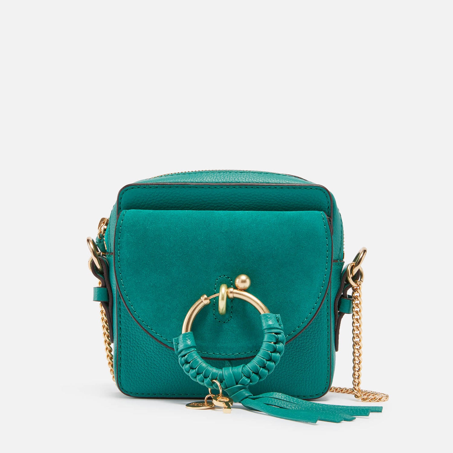 See by Chloé Joan Suede and Leather Camera Bag