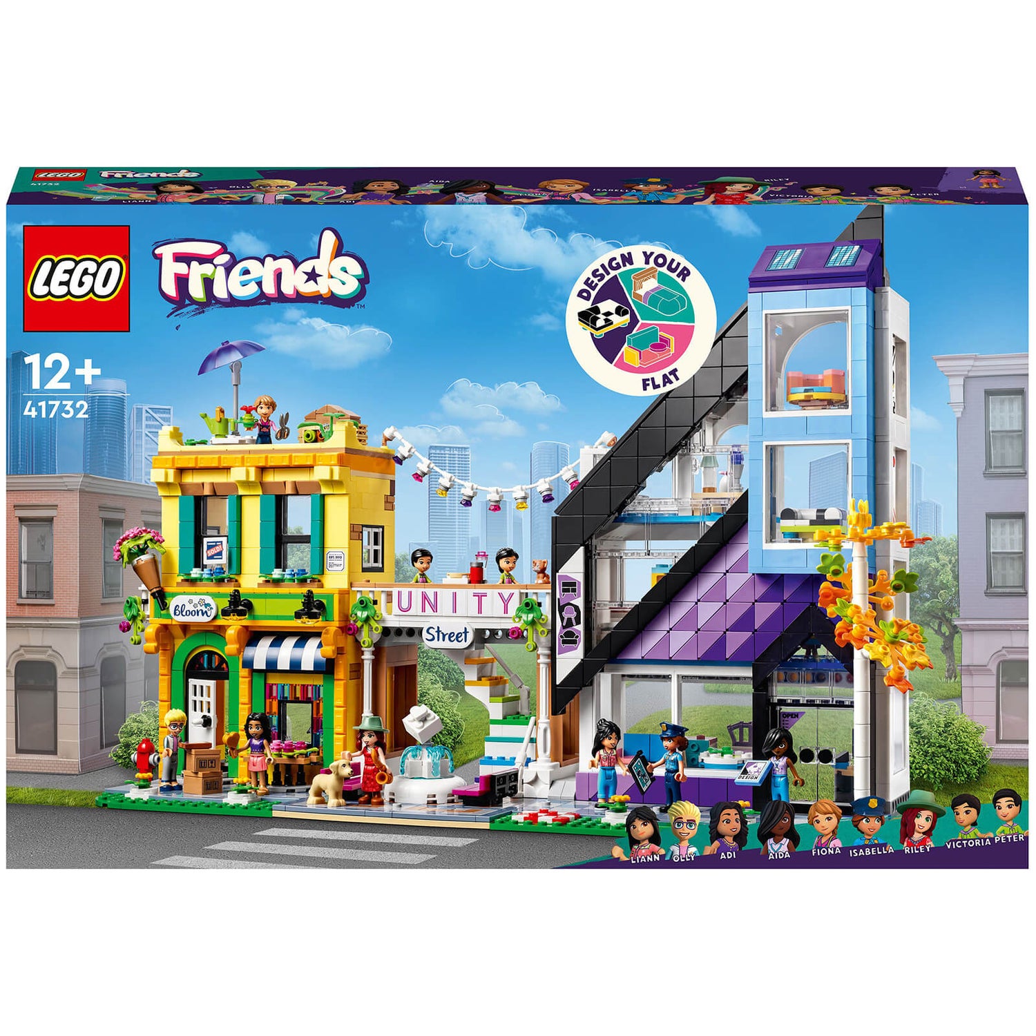 LEGO Friends: Downtown Flower and Design Stores Building Set (41732)