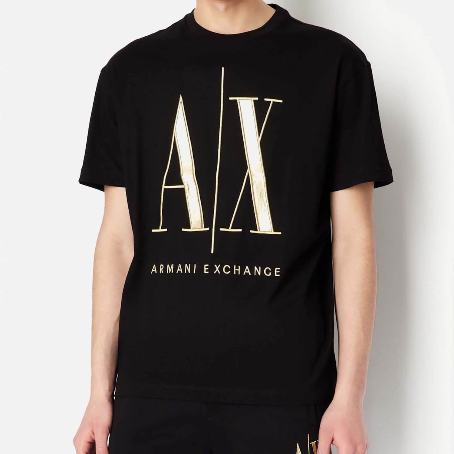 Armani Exchange Contrast Logo Cotton T-Shirt - S