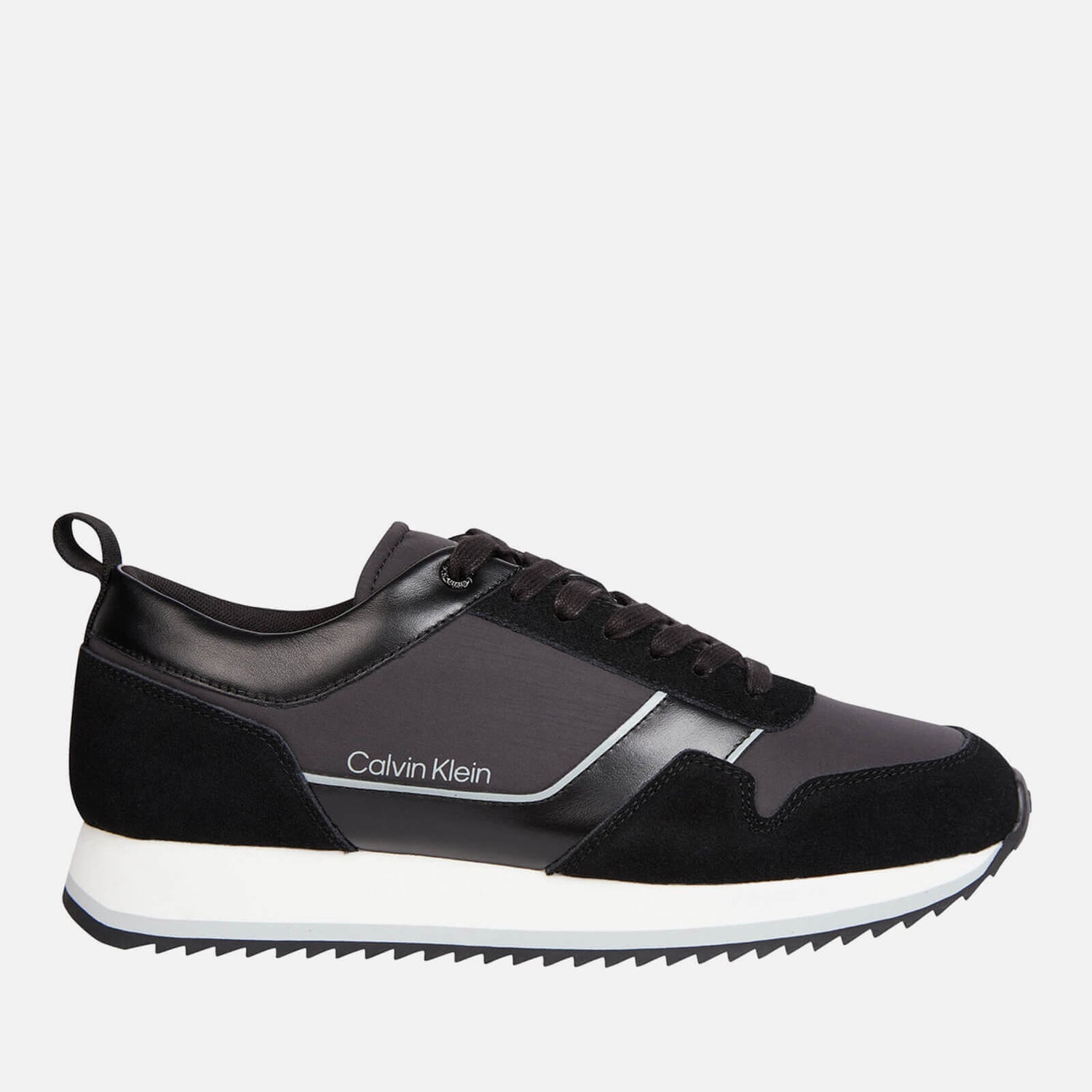 Calvin Klein Men's Leather and Shell Running-Style Trainers - UK 9