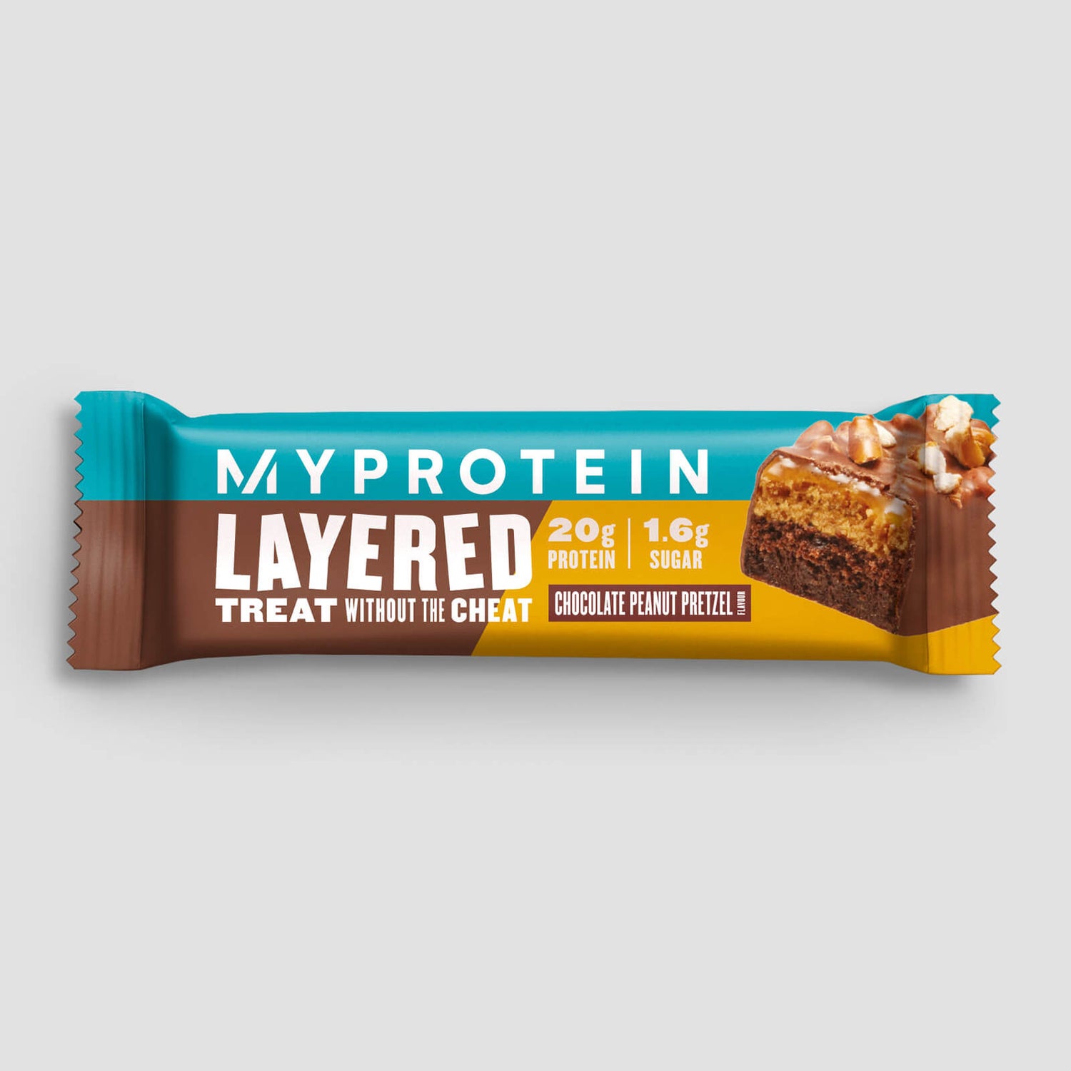 Layered Protein Bar - 60g - Peanut Pretzel 