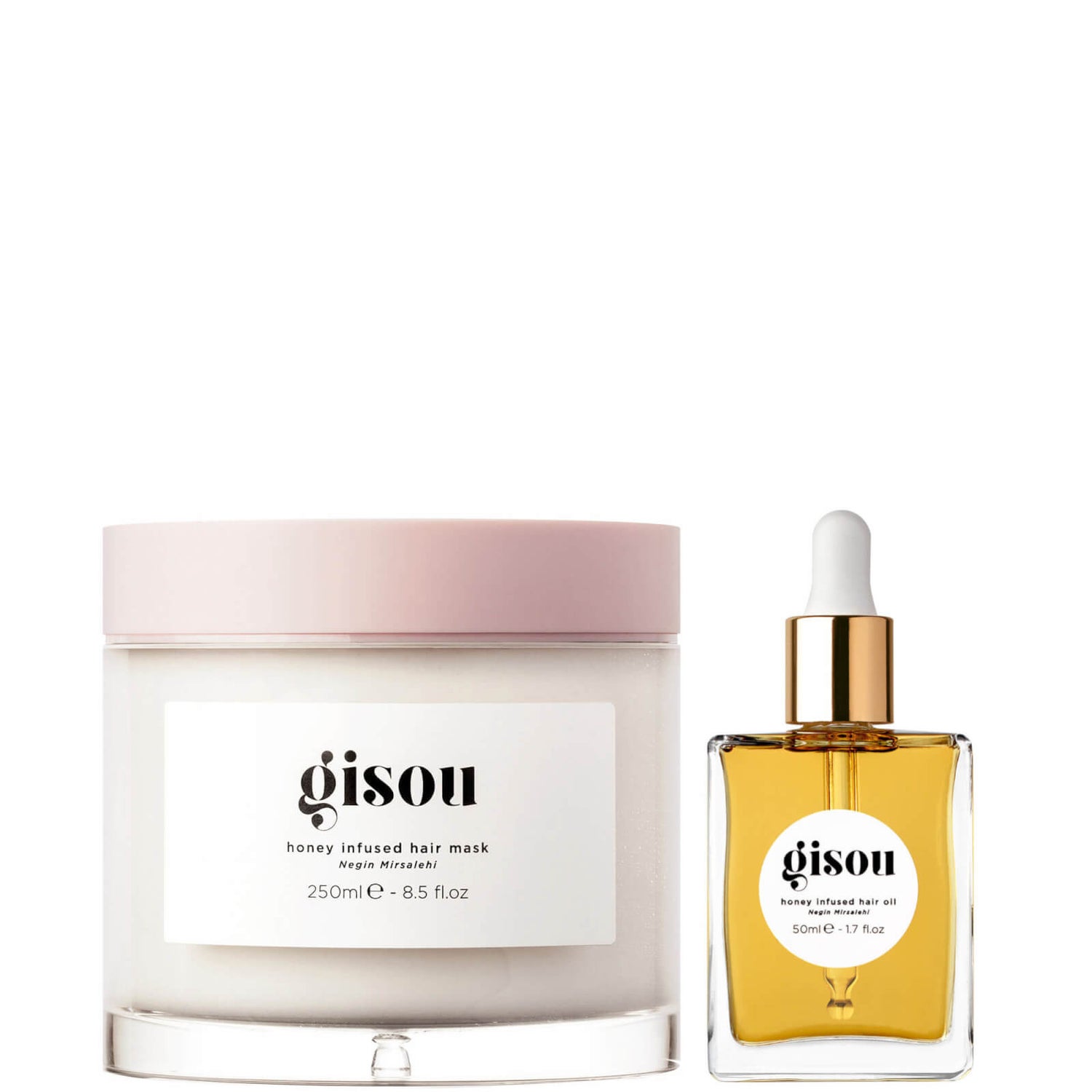 Gisou Honey Infused Hair Mask and Hair Oil Duo