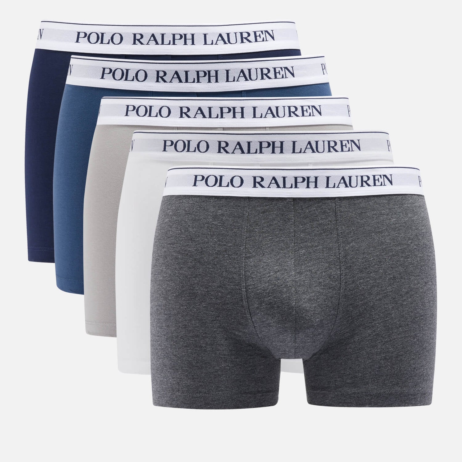 Polo Ralph Lauren Five-Pack Stretch-Cotton Jersey Trunks - S