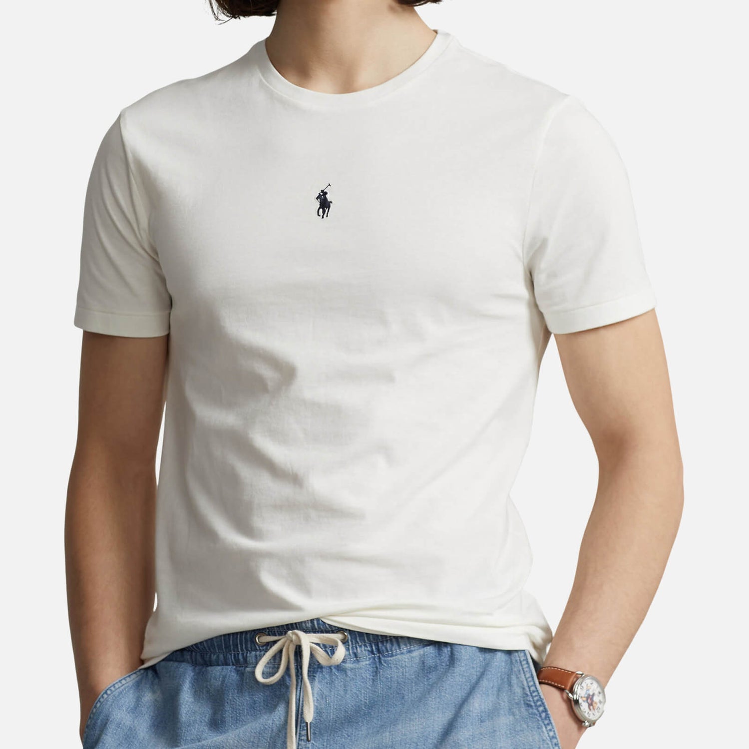 Polo Ralph Lauren Logo-Embroidered Cotton-Jersey T-Shirt - S