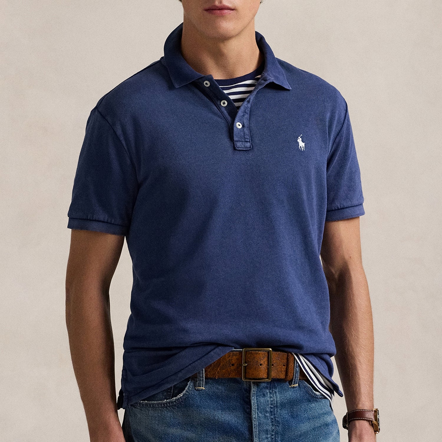 Polo Ralph Lauren Cotton-Piqué Polo Shirt - S