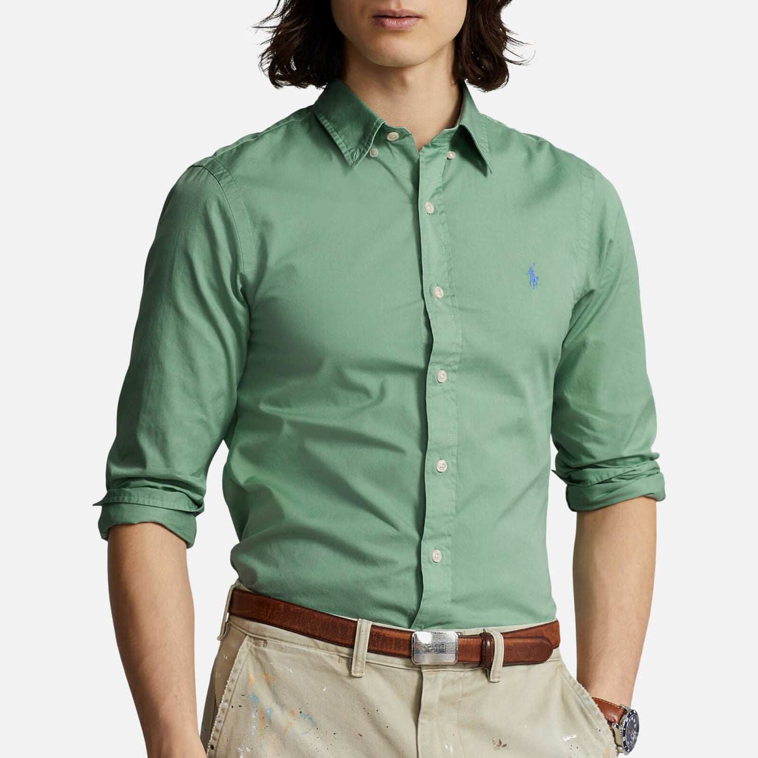 Polo Ralph Lauren Long Sleeved Cotton-Twill Shirt - S