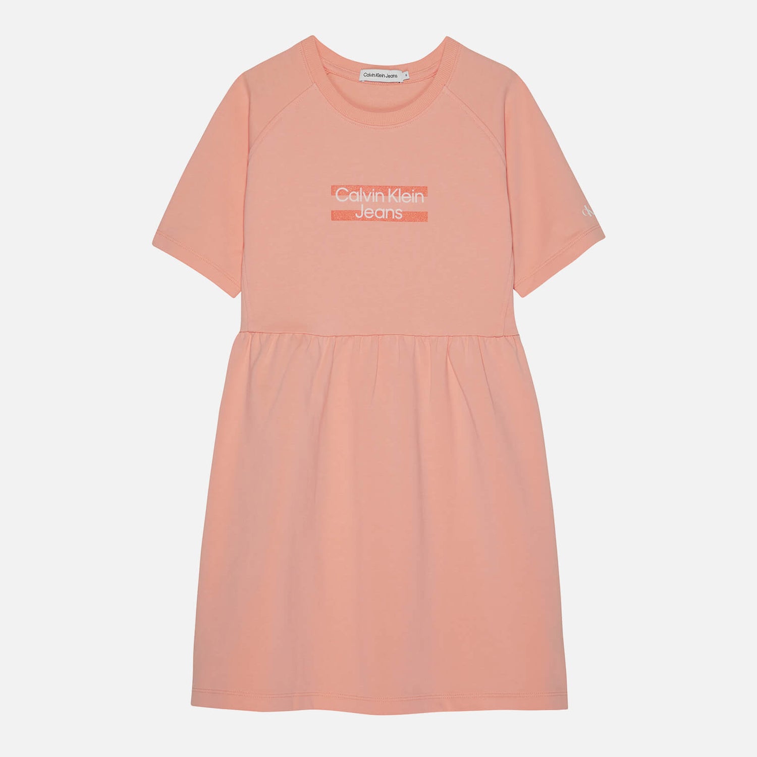 Calvin Klein Girls' Hero Logo Cotton T-Shirt Dress