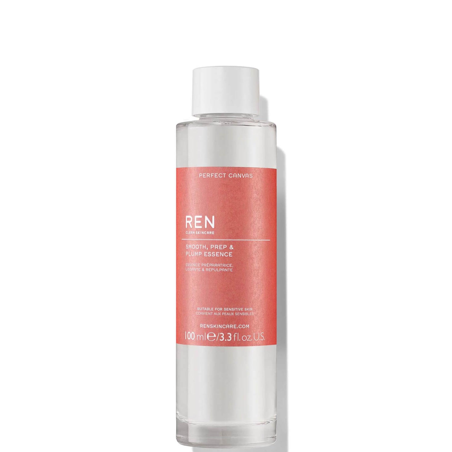 REN Clean Skincare Perfect Canvas Smooth, Prep and Plump Essence 100ml