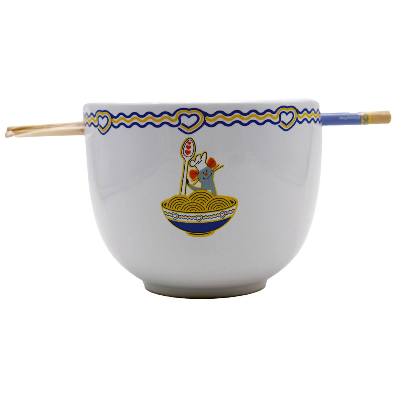 Disney Pixar Ratatouille Ceramic Ramen Bowl with Chopsticks