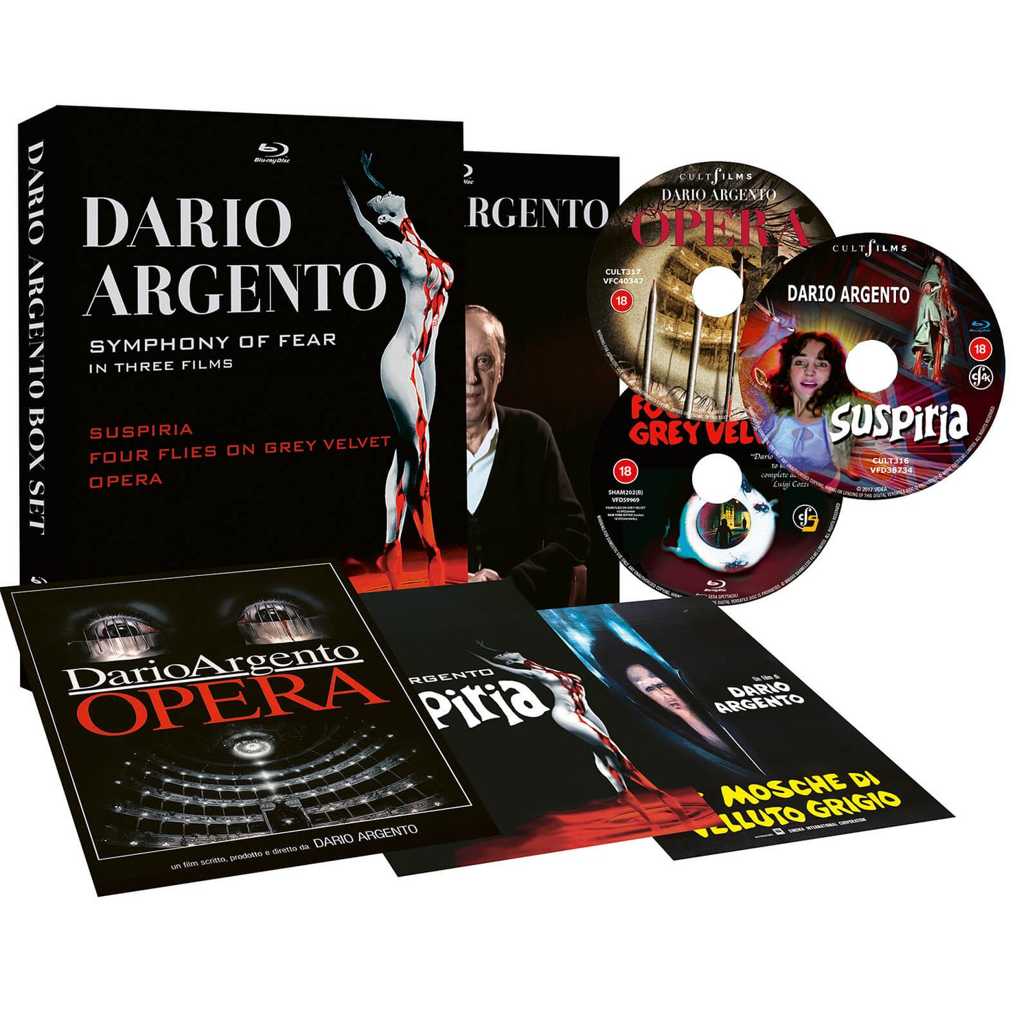 Dario Argento Box Set (Suspiria, Opera, Four Flies on Grey Velvet)