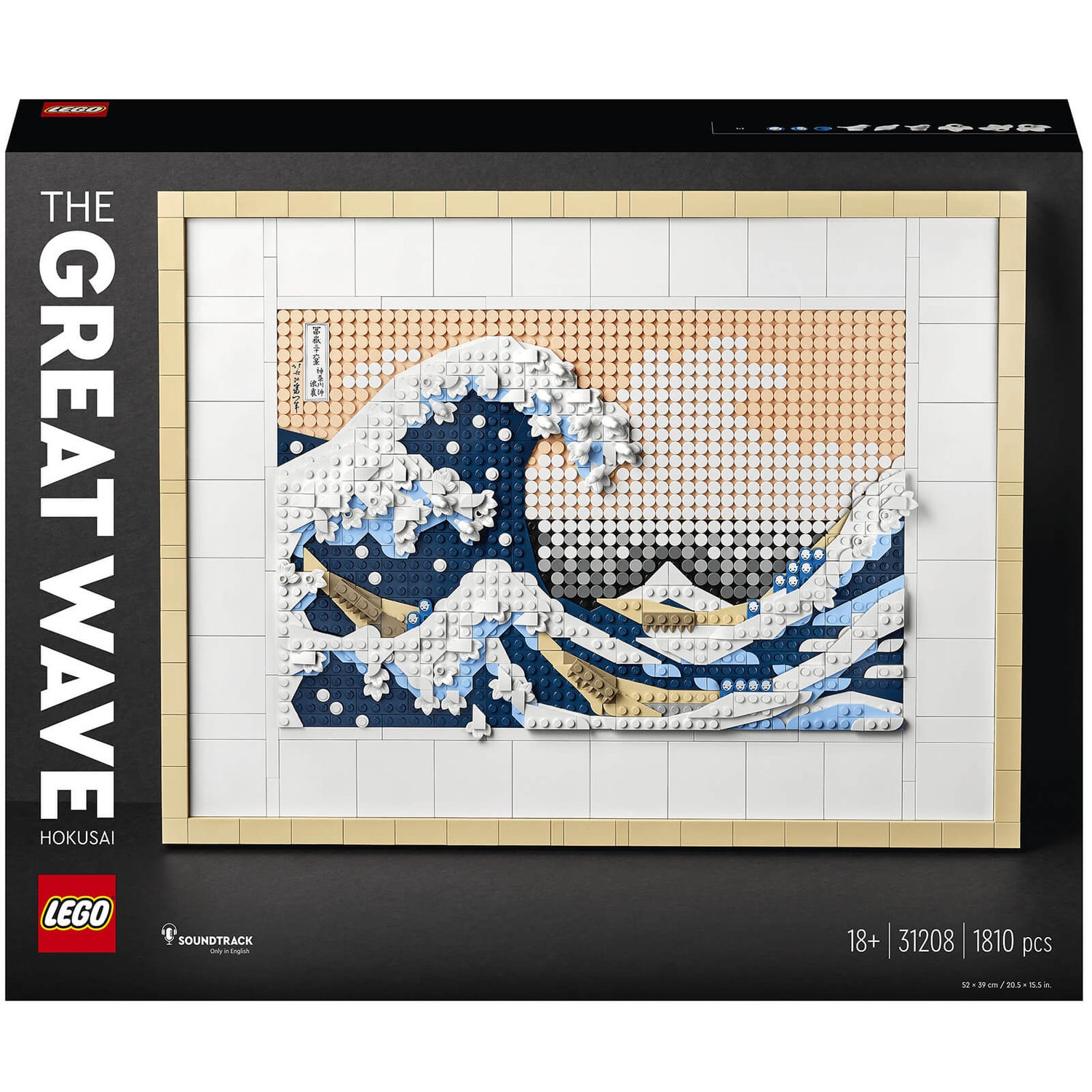 LEGO Art Hokusai – Große Welle, Japanische Wanddeko, Bastelset DYI (31208)