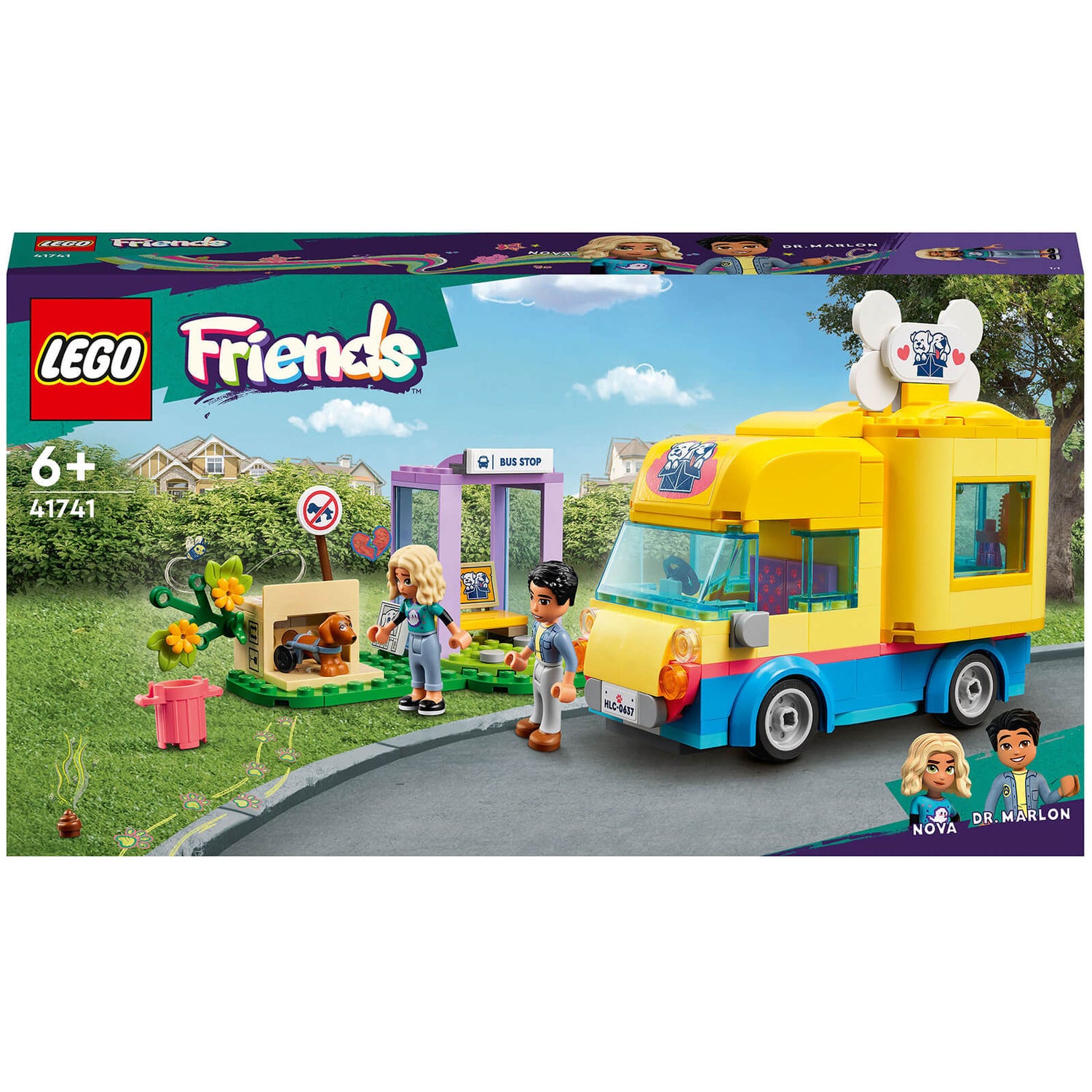 LEGO Friends: Dog Rescue Van Pet Puppy Animal Playset (41741)