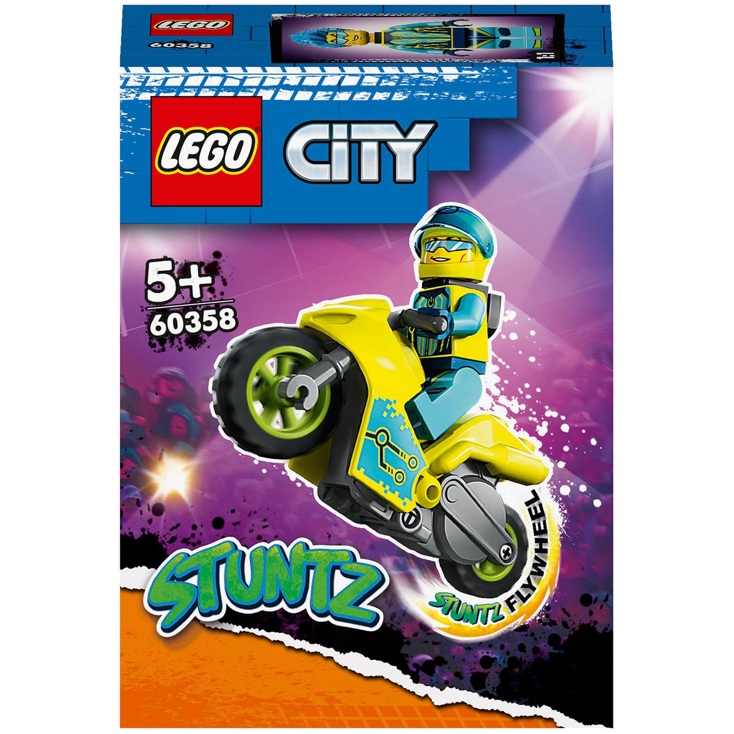 LEGO City: Stuntz Cyber Stunt Bike Action Toy Motorbike (60358)