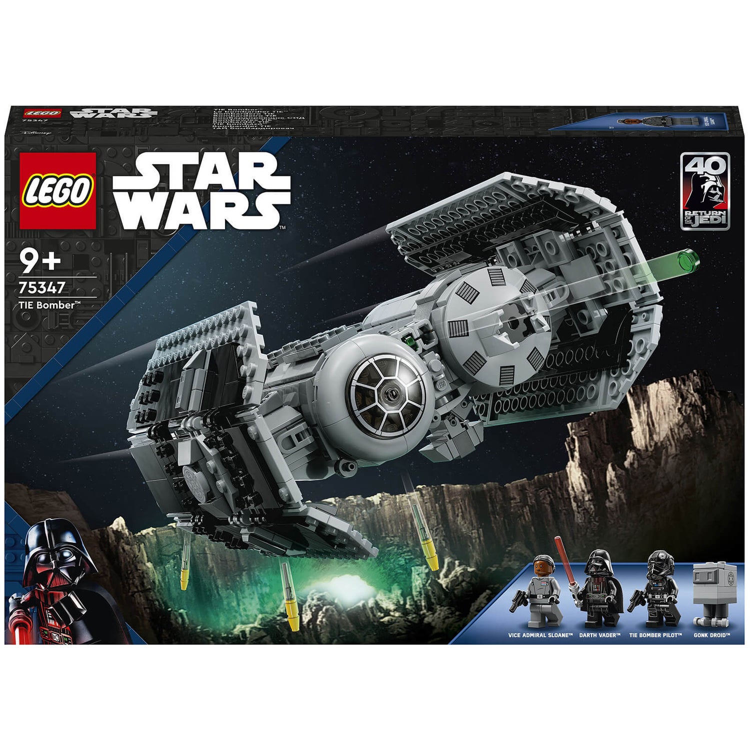 LEGO Star Wars: TIE Bombe Modellbausatz mit Darth Vader (75347)