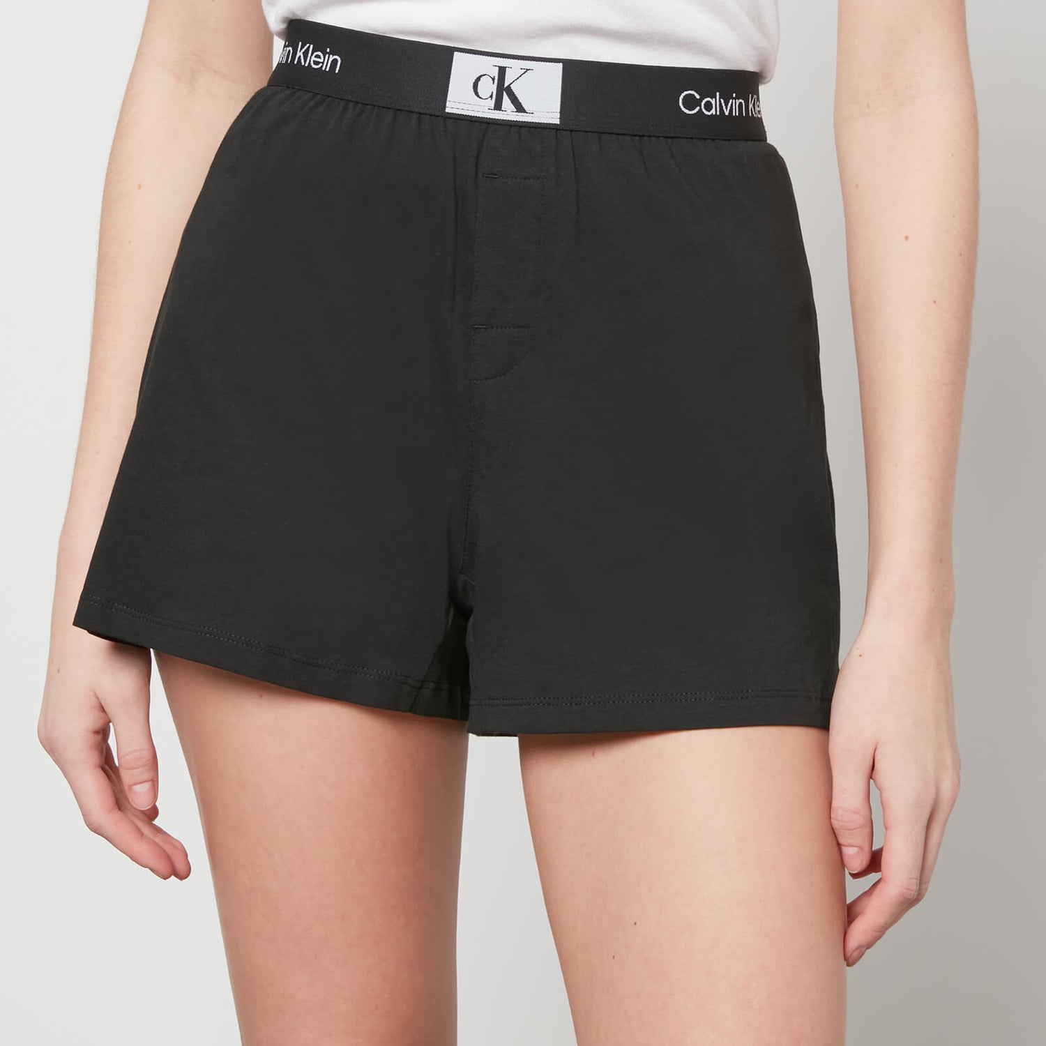 Calvin Klein Cotton-Jersey Lounge Shorts - XS