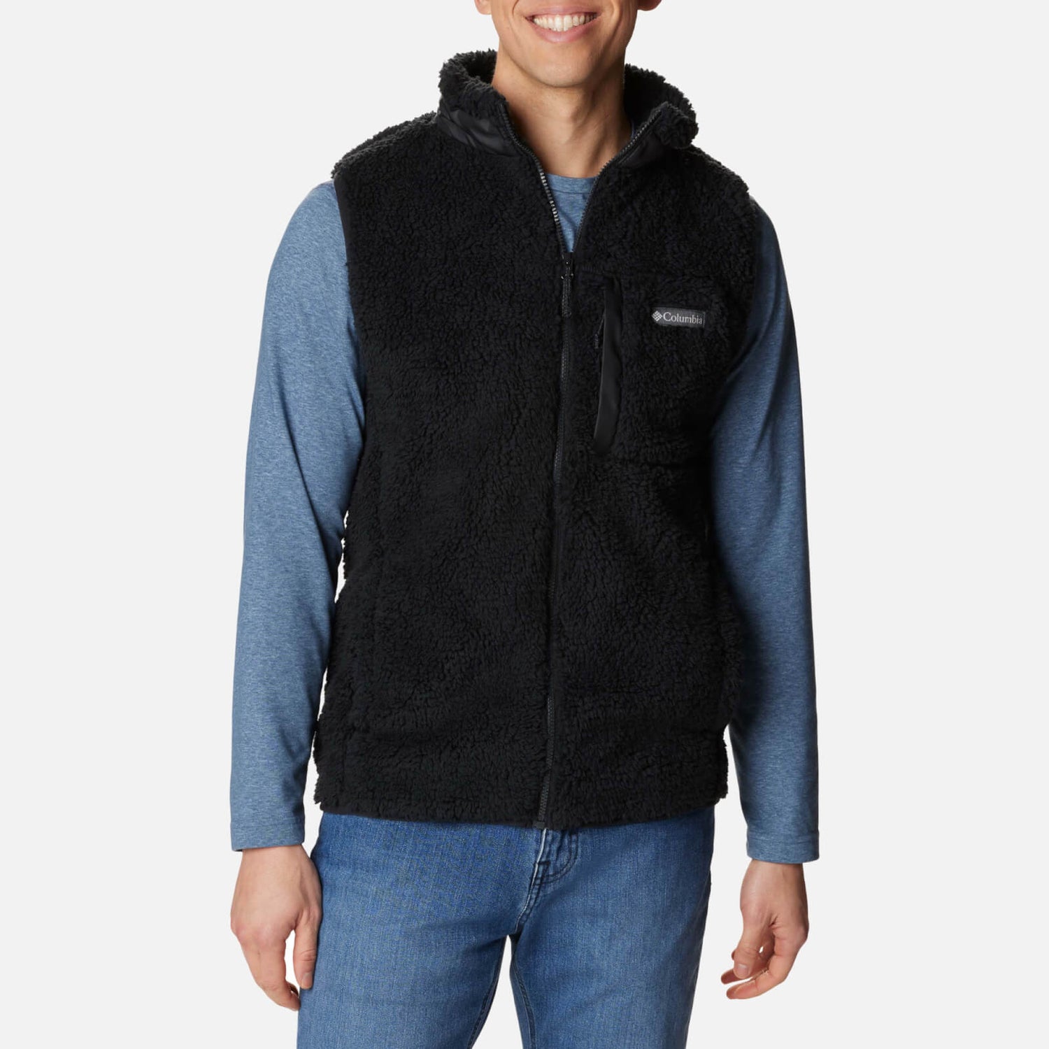 Columbia Winter Pass Print Fleece-Sherpa Vest