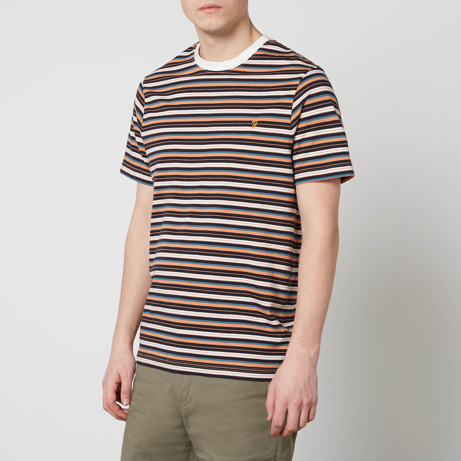 Farah Zephyr Striped Organic Cotton-Jersey T-Shirt - S