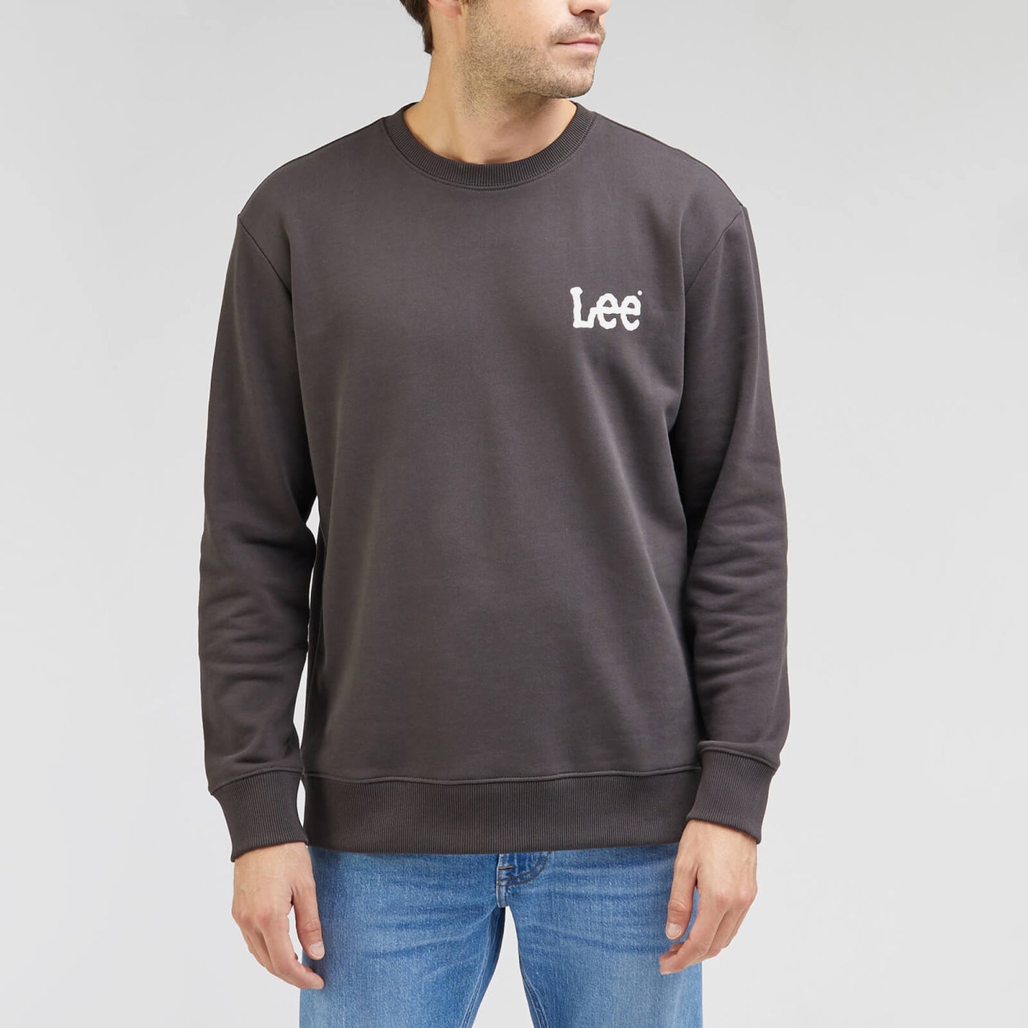 Lee Wobbly Logo Cotton Sweatshirt - S