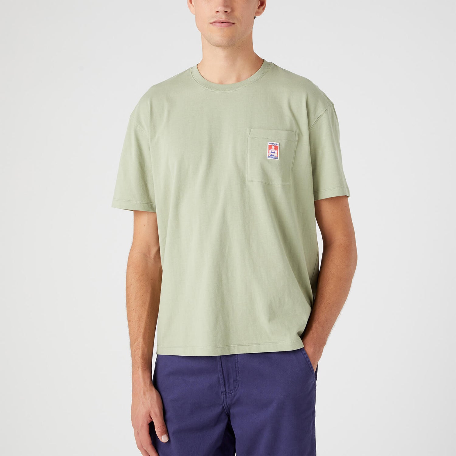 Wrangler Casey Jones Pocket Patch Cotton T-Shirt - M
