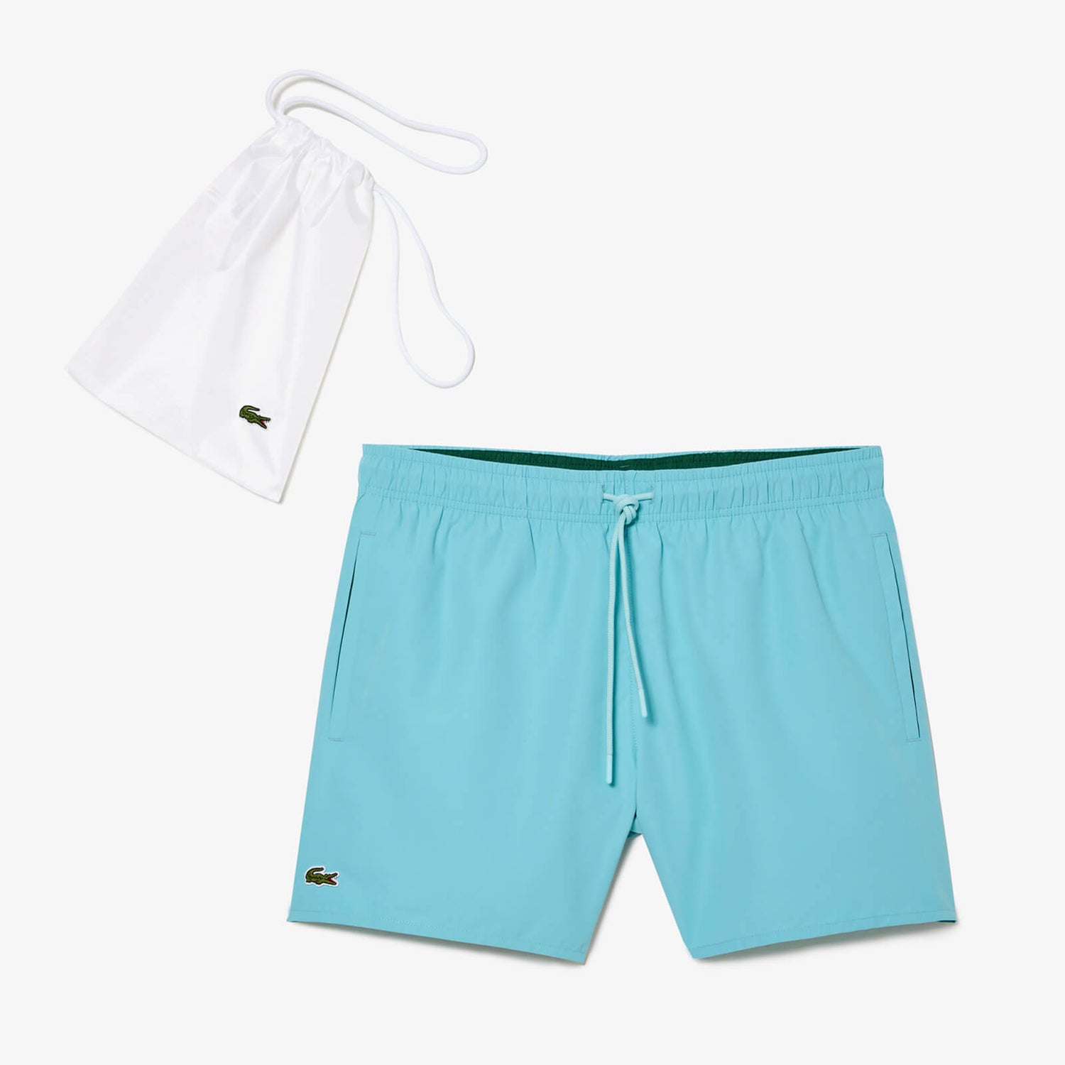 Lacoste Logo-Appliquéd Shell Swim Shorts