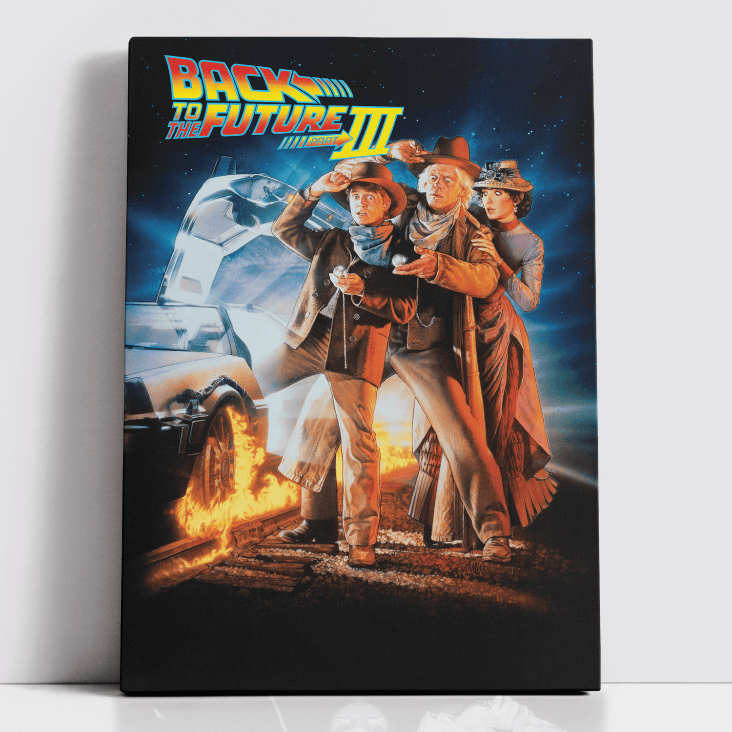 Decorsome x Back To The Future Part Three Classic Poster Rectangular Canvas