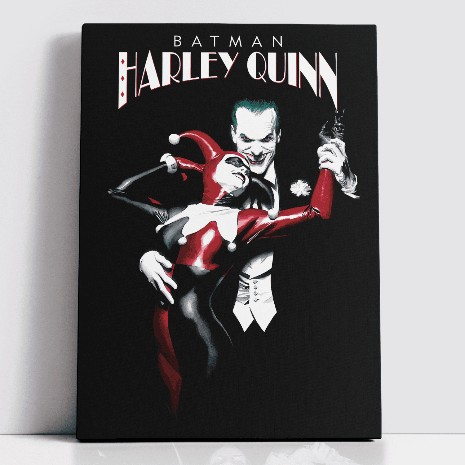 Decorsome x Batman Alex Ross - The Joker And Harley Rectangular Canvas