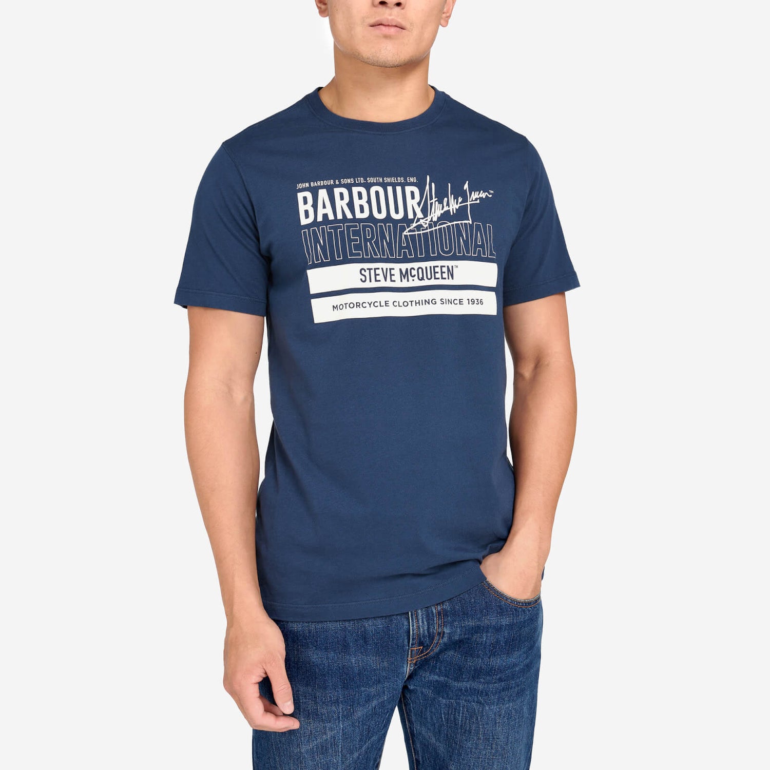 Barbour International x Steve McQueen Barry Cotton T-Shirt - S