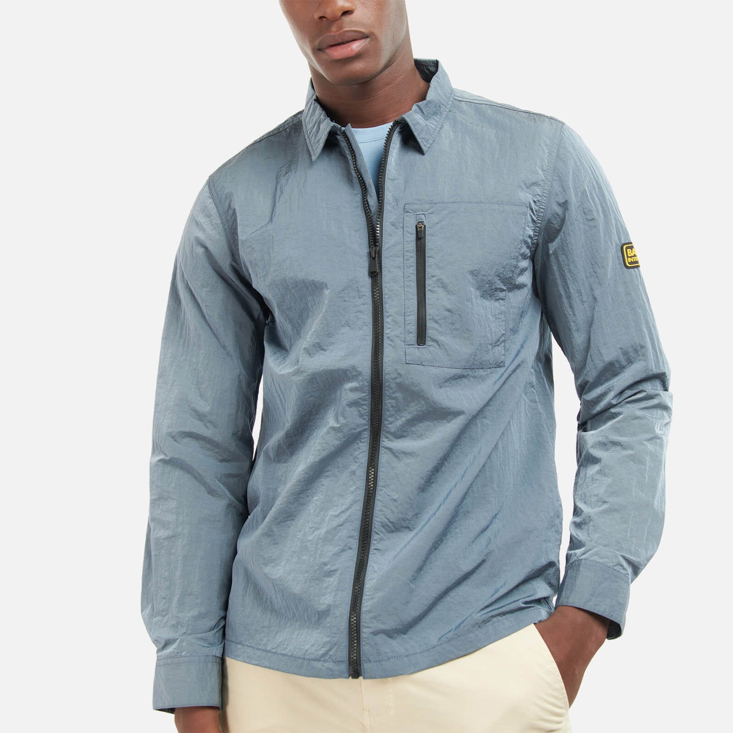 Barbour International Dylan Crinkled Shell Overshirt