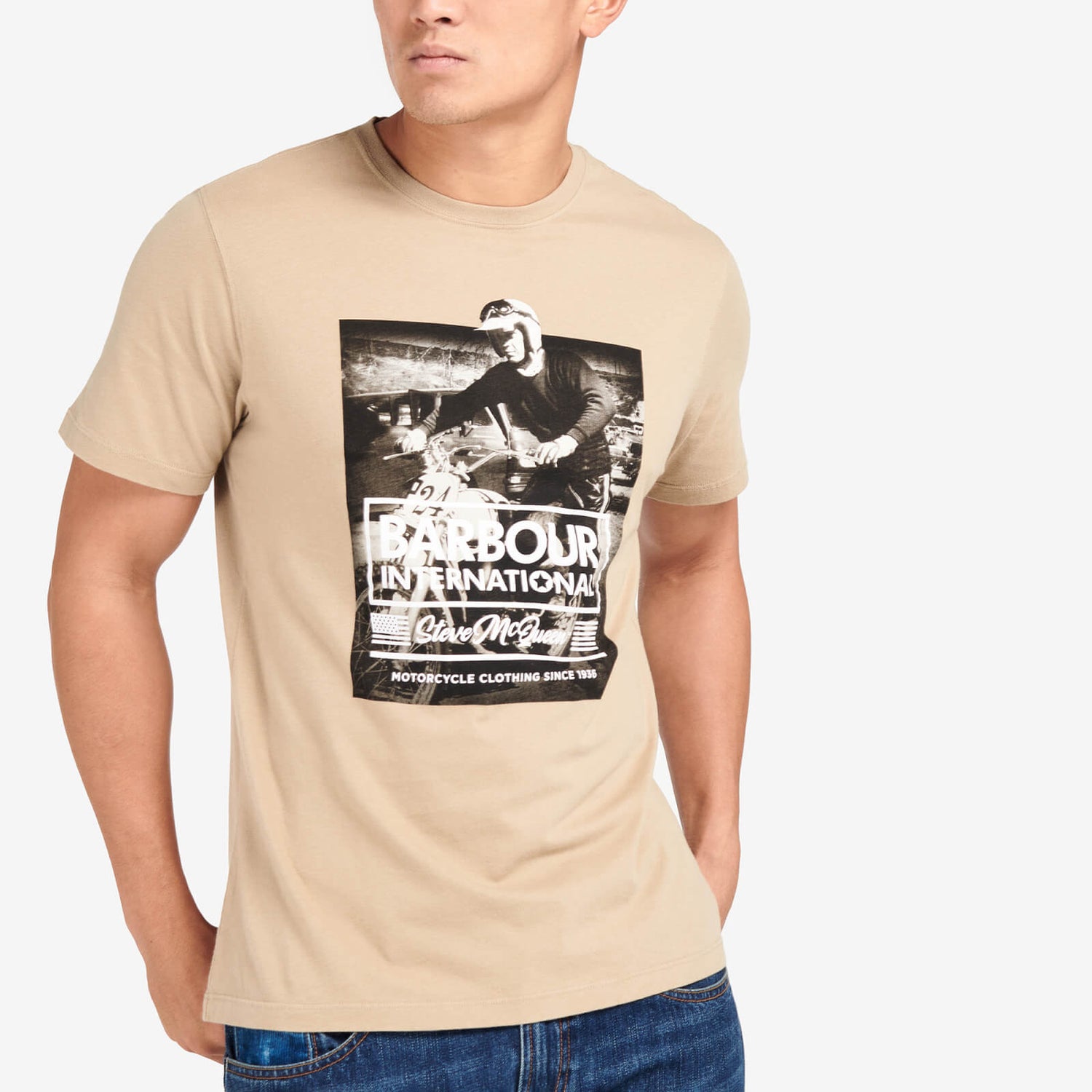 Barbour International x Steve McQueen Morris Cotton T-Shirt - S