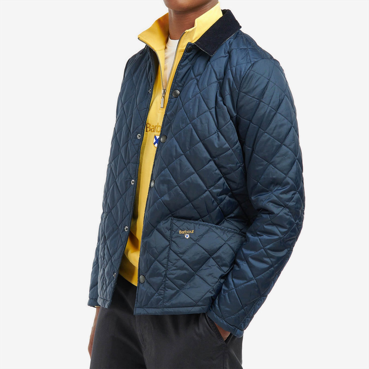 Barbour Heritage Crested Heron Nylon Quilted Jacket - S