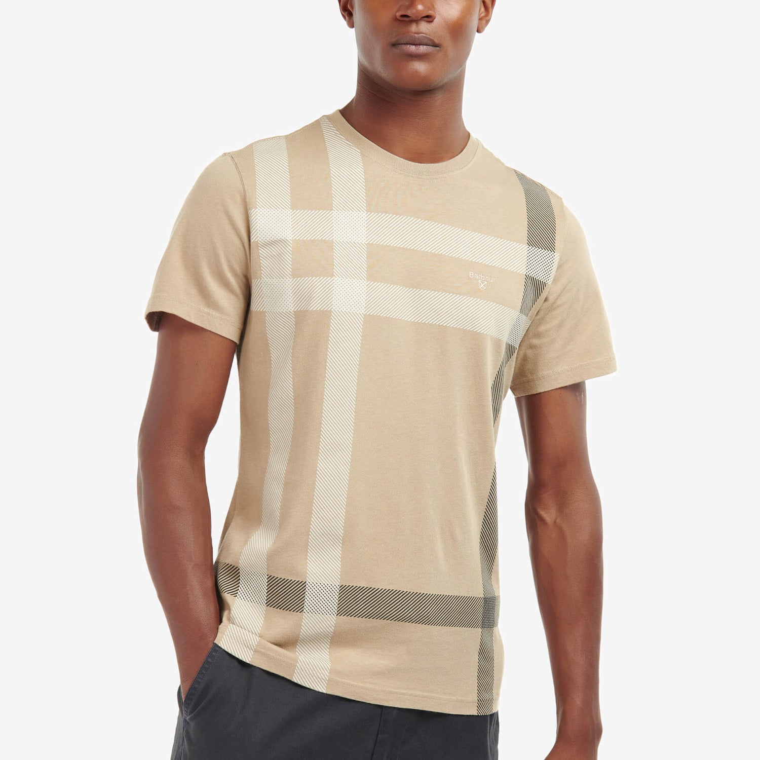 Barbour Heritage Norman Geometric Cotton T-Shirt - S