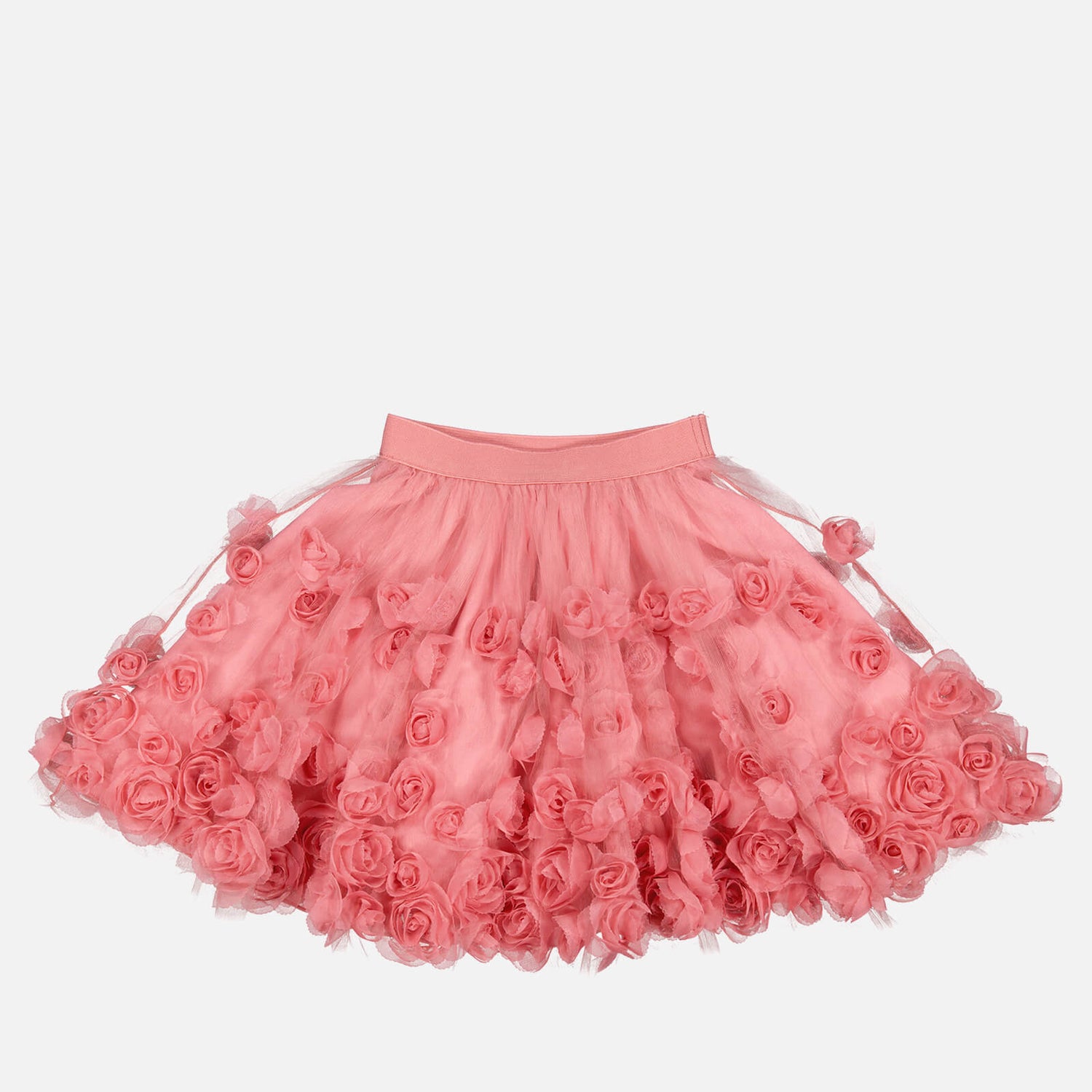 MarMar Copenhagen Kids' Solvig Flower-Apppliquéd Chiffon Skirt - 2-3 years