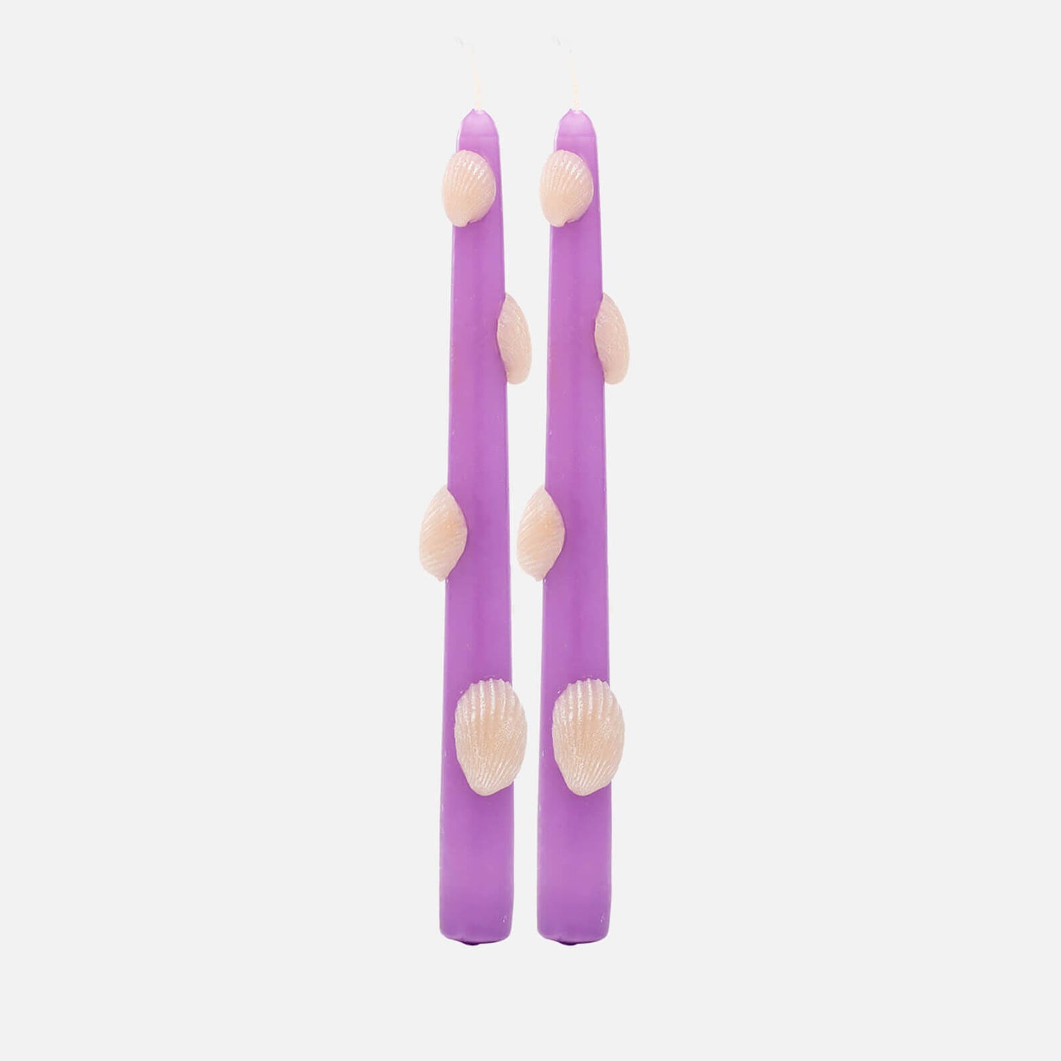 anna + nina Scallop 3D Candle Set of 2