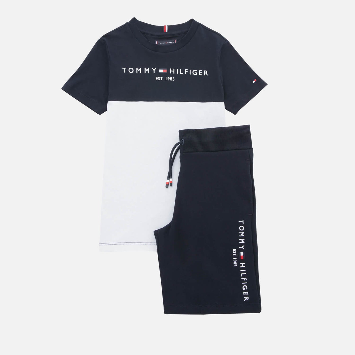 Tommy Hilfiger Essential Colourblock Logo Cotton Shorts Set