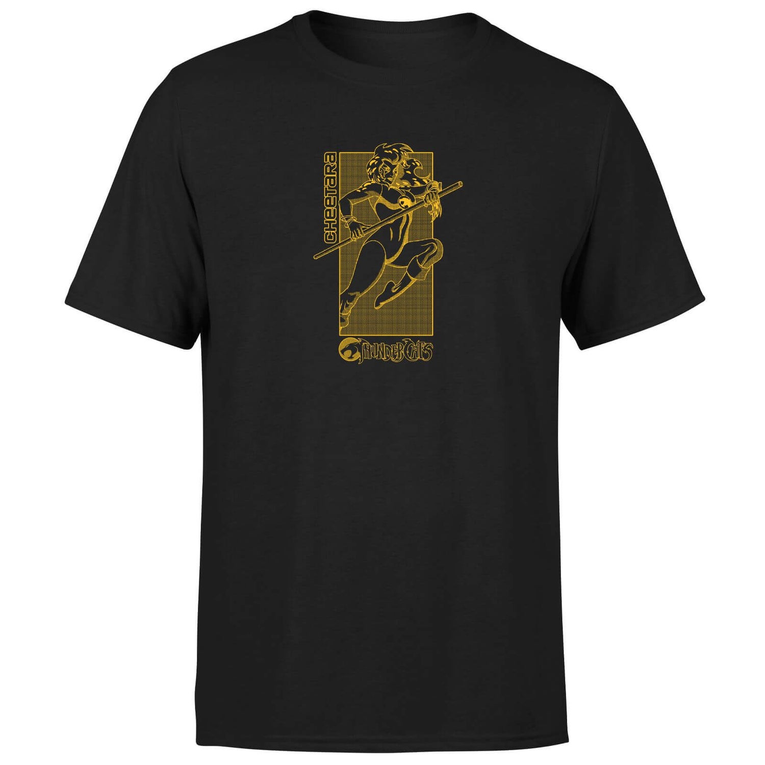 Thundercats Cheetara Yellow Unisex T-Shirt - Black