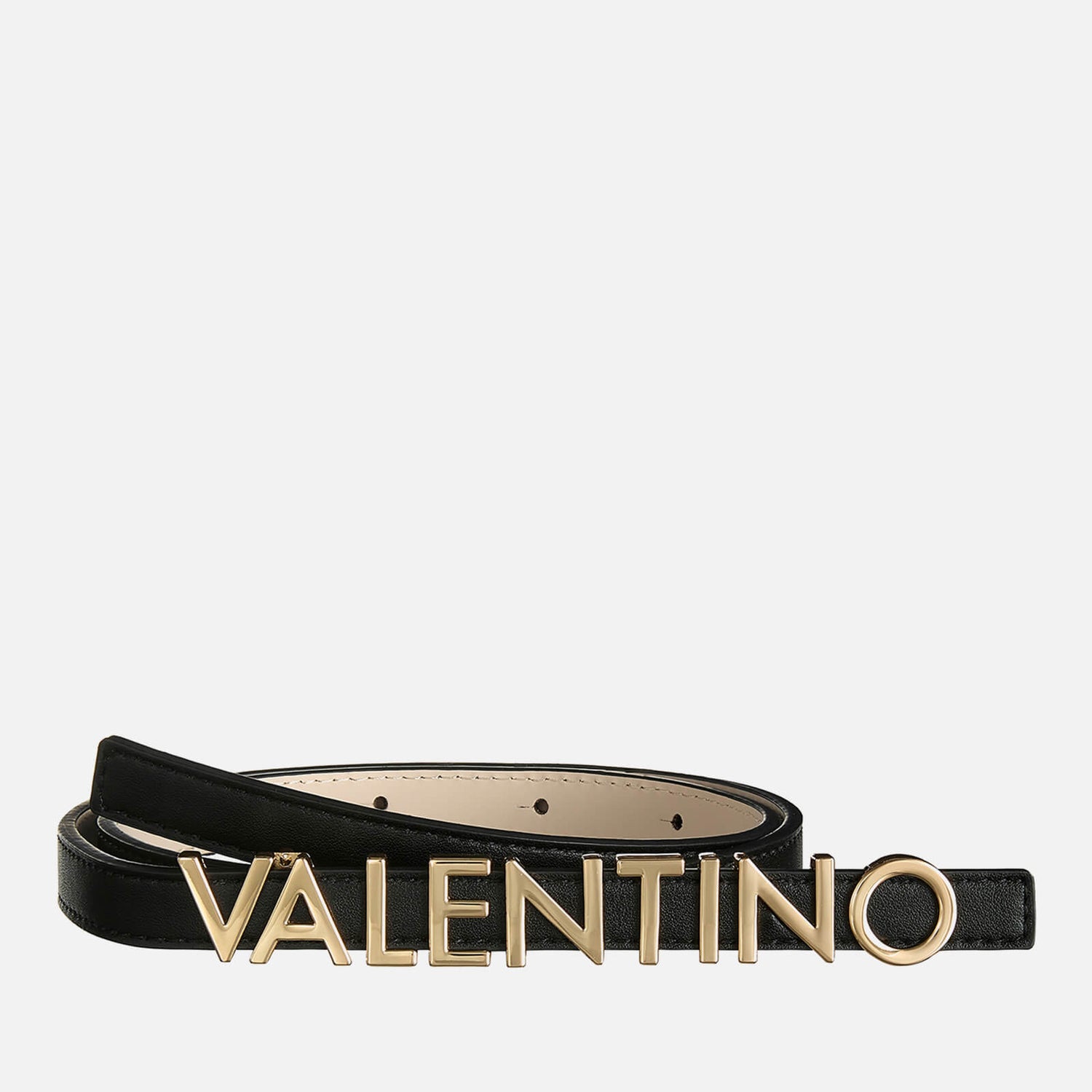 Valentino Belty Logo-Detailed Faux Leather Belt - S