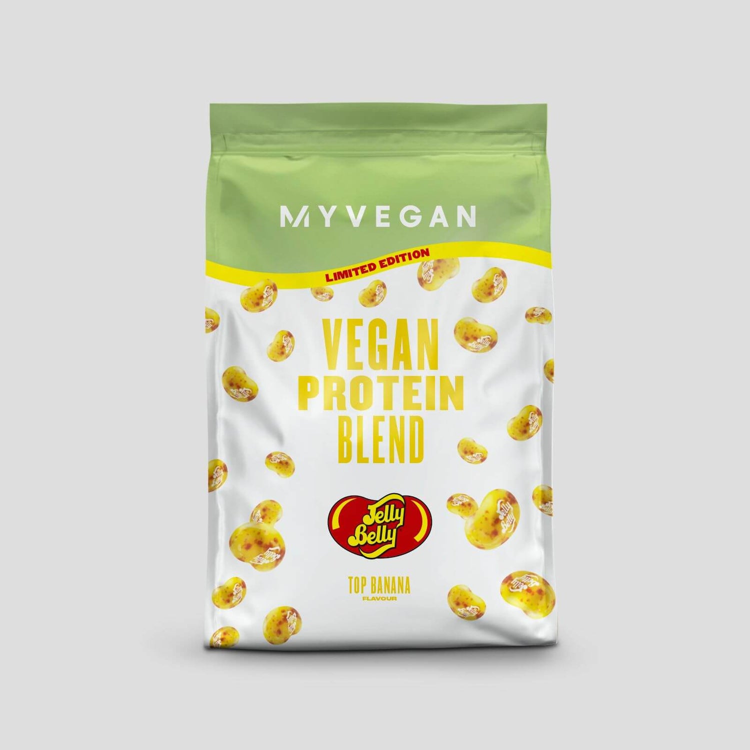 Vegánska bielkovinová zmes Vegan Protein Blend – príchuť cukríkov Jelly Belly z limitovanej edície