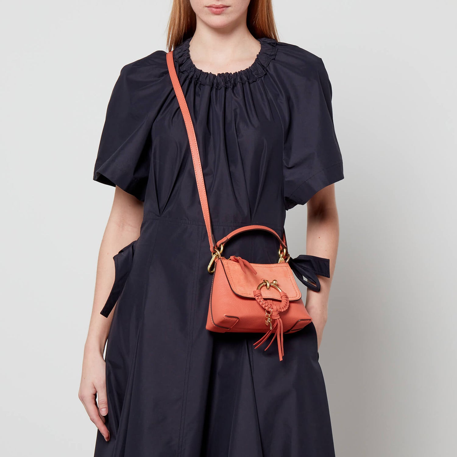 See by Chloé Joan Mini Suede and Leather Shoulder Bag 0