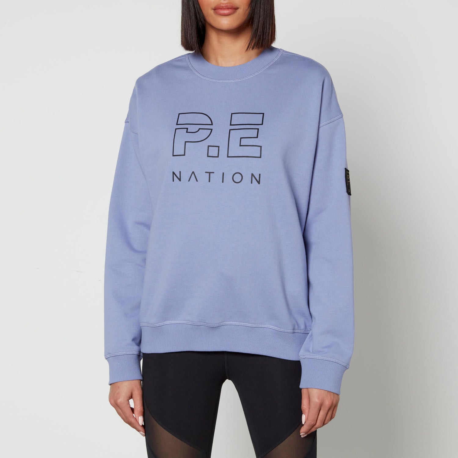 P.E NATION Logo-Print Organic Cotton-Jersey Sweatshirt - XL